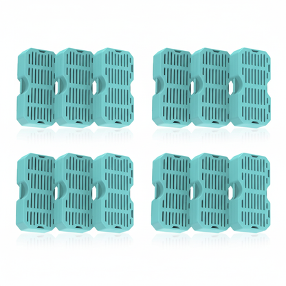 Cat water fountain filter replacements 6 pack on white background
