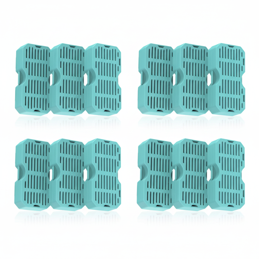 Cat water fountain filter replacements 6 pack on white background